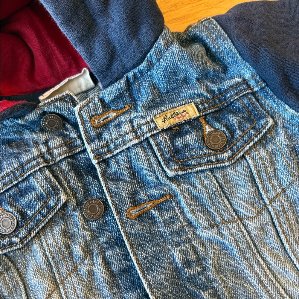 Levi's • Denim Jacket • Red and Navy